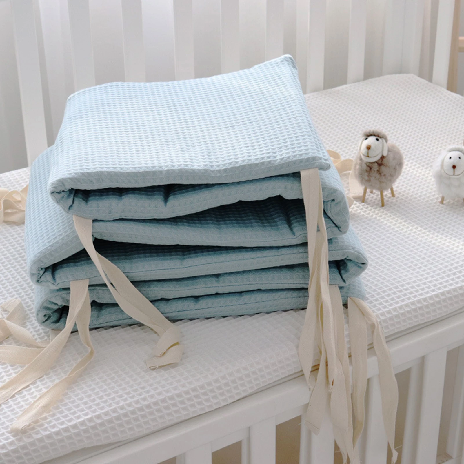 Cotton Breathable Baby Crib Bumper Pads Crib Liner Cot Sets 1PC 200cm