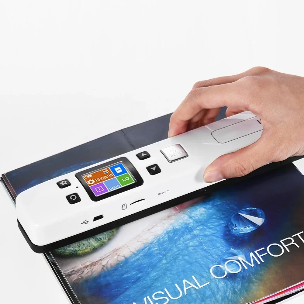 Portable iScan Wifi Scanner Handheld Zero Margin Scanner 1050DPI HD JPG/PDF for Business Reciepts Scan Document Images