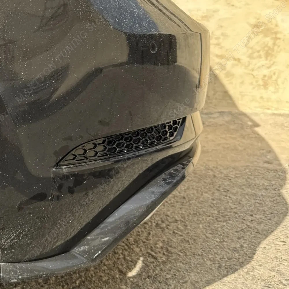 Für Volkswagen Golf MK7.5 2017-2020 GTI GTD R R-Line Fließheck Facelift Glanz Schwarz Heckstoßstange Reflektor Einsatz Set Waben – Detail 4