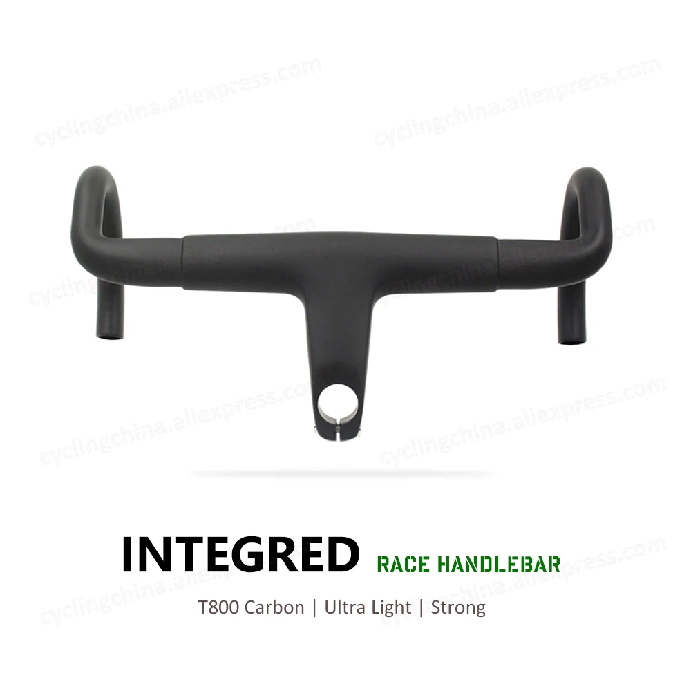 

Nologo Ultra Light UD Matte Carbon Fibre Road Integred Handlebar Stem Clamp 28.6mm Road Bike Handlebar with Stem Bicycle Parts