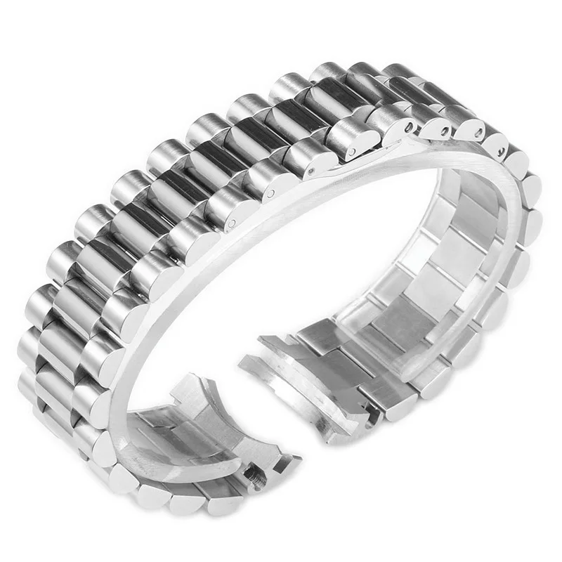 Solid Stainless Steel Watch Accessories Band For Rolex DATEJUST DAY-DATE OYSTERPERTUAL DATE Watch Strap 17mm 20mm 21mm