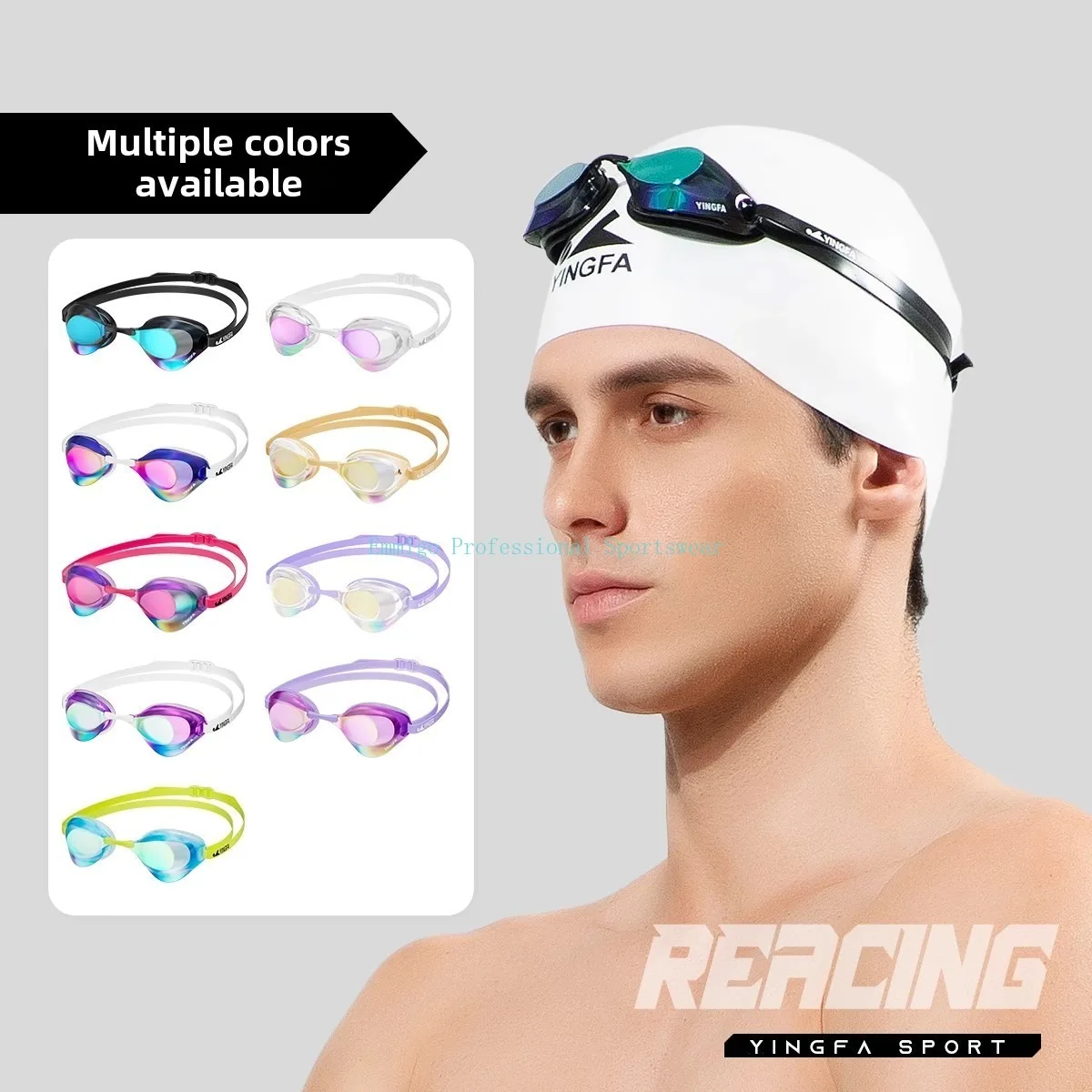 High-Quality Swimming Goggles For Competition Waterproof Professional Uv Protection Hd Anti-Fog Adjustable Swimming Goggles