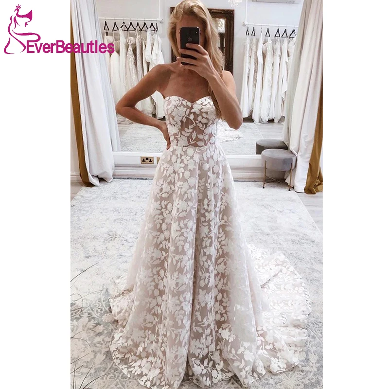 

Lace Wedding Dresses for Women Vestidos De Novia Sweetheart Boho Bride Dresses Robe De Mariage 2022