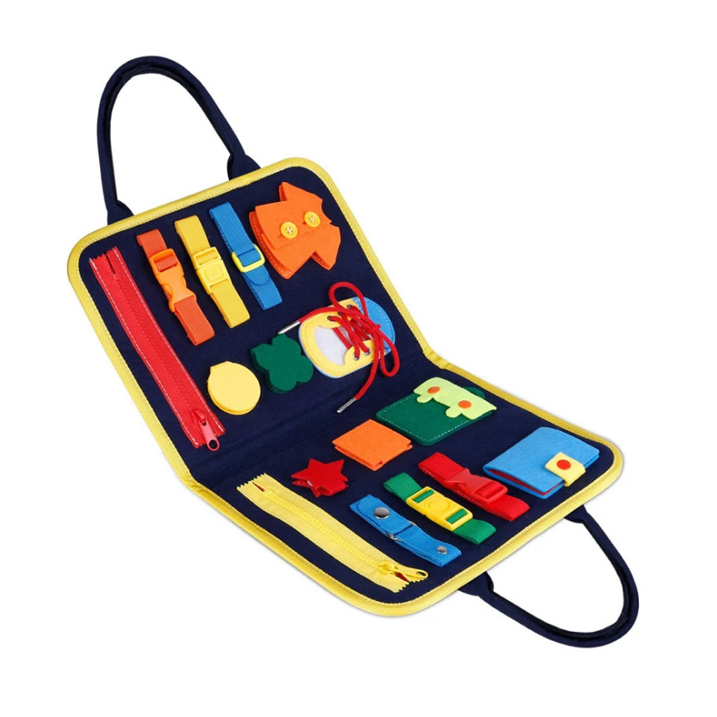 Beschäftigt Board Montessori Spielzeug für Kleinkinder sensorische Spielzeug Vorschule lernen pädagogische Reise aktivitäten für Jungen Feinmotorik