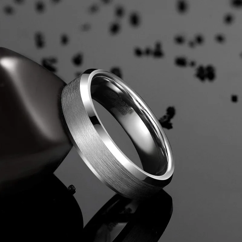 Tigrade 4/6/8 مللي متر كربيد التنغستن خاتم الخطوبة...