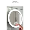 1 PCS 10X Magnifying Mirror With Light Makeup Mirror With Lights White ABS For Bathroom, Bedroom, Hotel 1