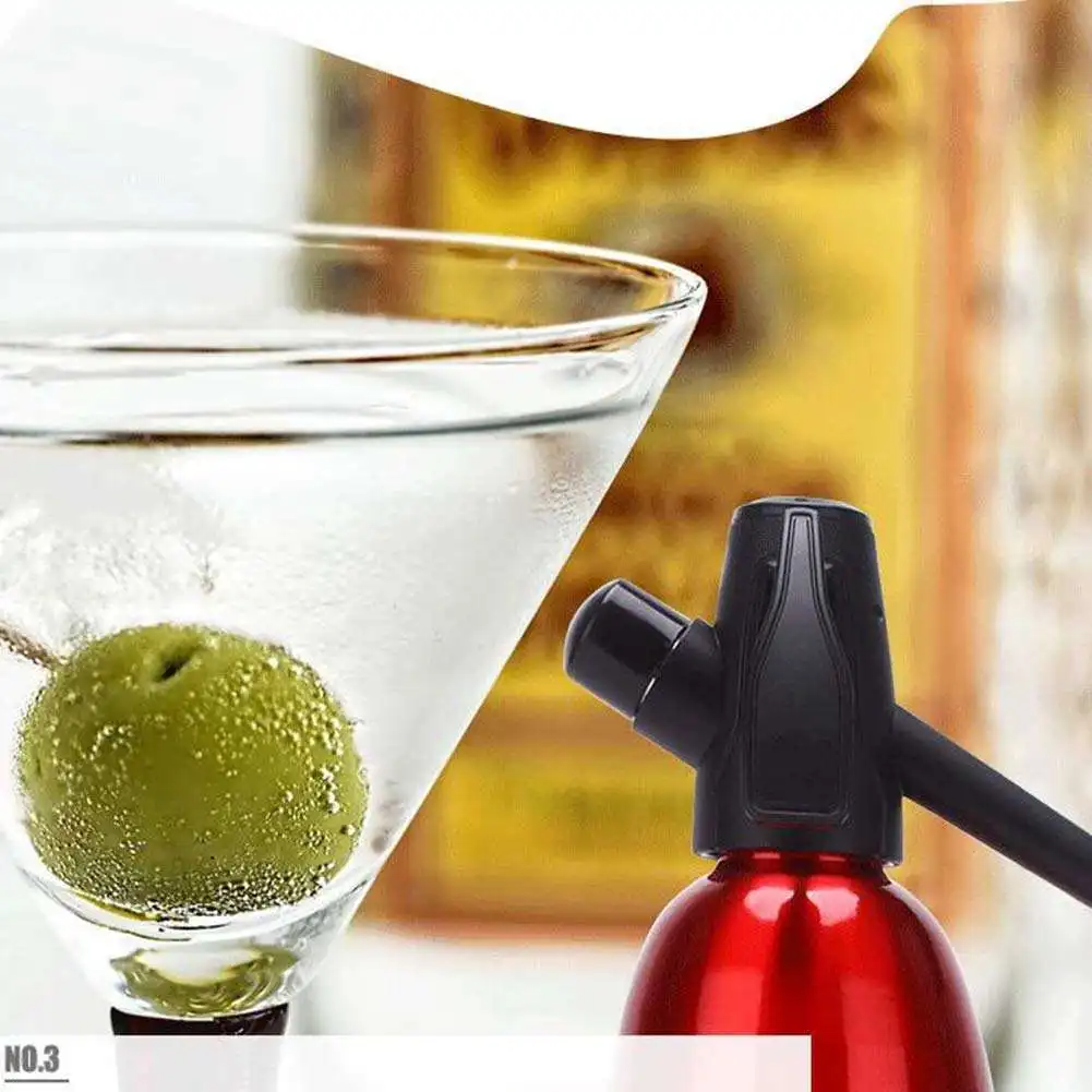 1L Aluminum Soda Siphon Soda Water Machine Bubble Water Bottle Machine Household Commercial Carbonated Production sparkling water maker