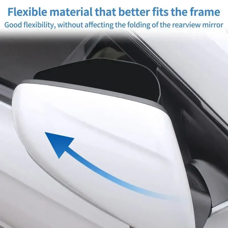 Mirror Rain Visors Eyebrow Car Rear View Mirror Rain Eyebrow Visors Guard Universal Rubber Rear View
