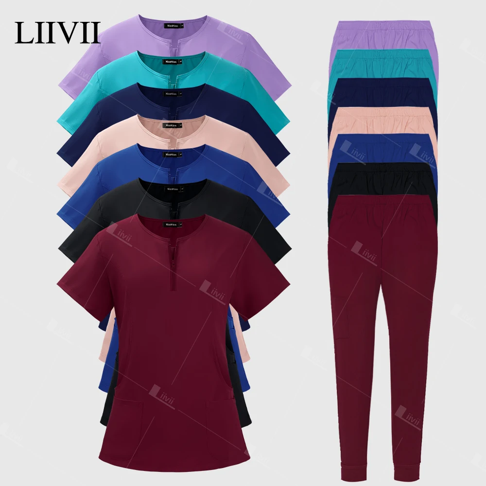 

Medical Clothing for Women Doctor Nurse Uniforms Hospital Workwear Surgery Scrubs Top Pants Beauty Uniforms Medical Scrubs Set