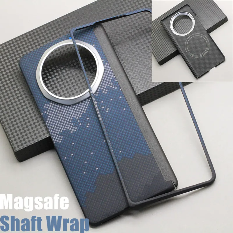 Amstar Carbon Fiber Magnetic Foldable Case with 600D Aramid Fiber - Magsafe Compatible