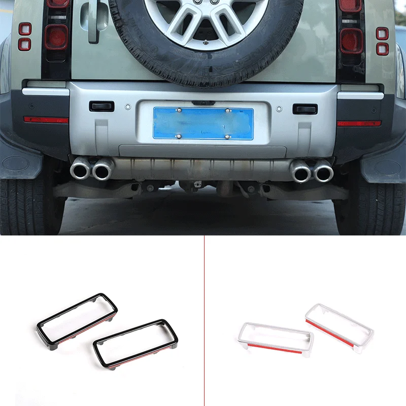 

For 2020-2022 Land Rover Defender 90 110 130 ABS Black Car Trailer Hook Hole Frame Decoration Sticker Car Exterior Accessories