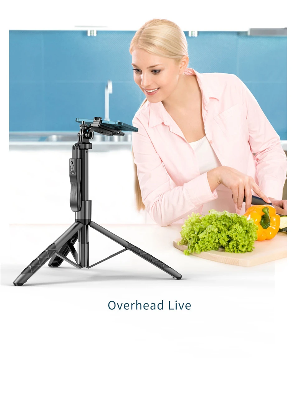 Cool dier-selfie stick com tripé, monopé dobrável