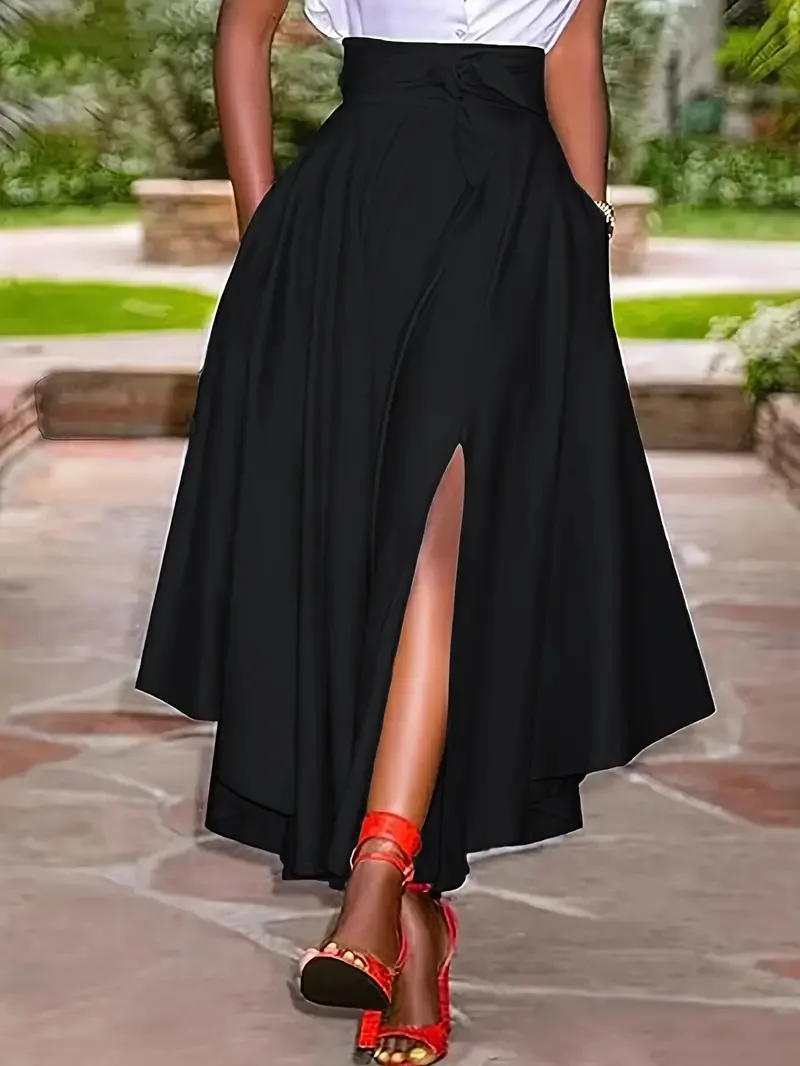 [LOW CLASSIC] RELAXED SLIT LONG SKIRT ★大人気★ LOW ファッションアイテム CLASSIC】 RELAXED SLIT LONG SKIRT