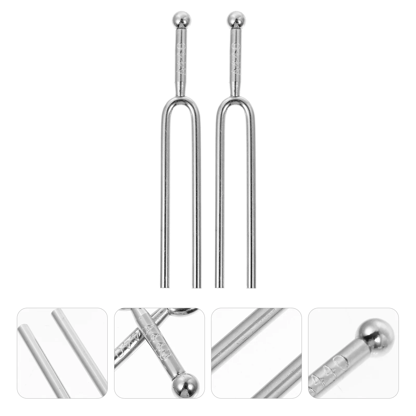 

2 Pcs Tuning Fork Music Tune Forks Instrument A 440hz Accessories Practical Tone Tuners Guitar