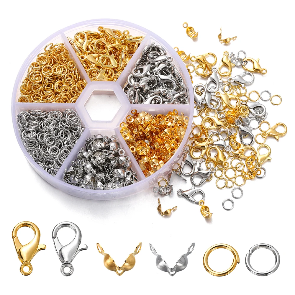 1Box Jewelry Kit Lobster Clasp Open Jump Rings 1