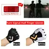1 Pair Gravity Sensing Cyling Gloves Turn Signal Half Finger Gloves Automatic Warning Light Smart Steering Half Finger Gloves 1