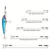 10PCS 100% Fluorocarbon Fishing Line Fishing Rod Fluorocarbon Line With Rolling Swivel And Quick Lock Pressure Test 7-18kg 5