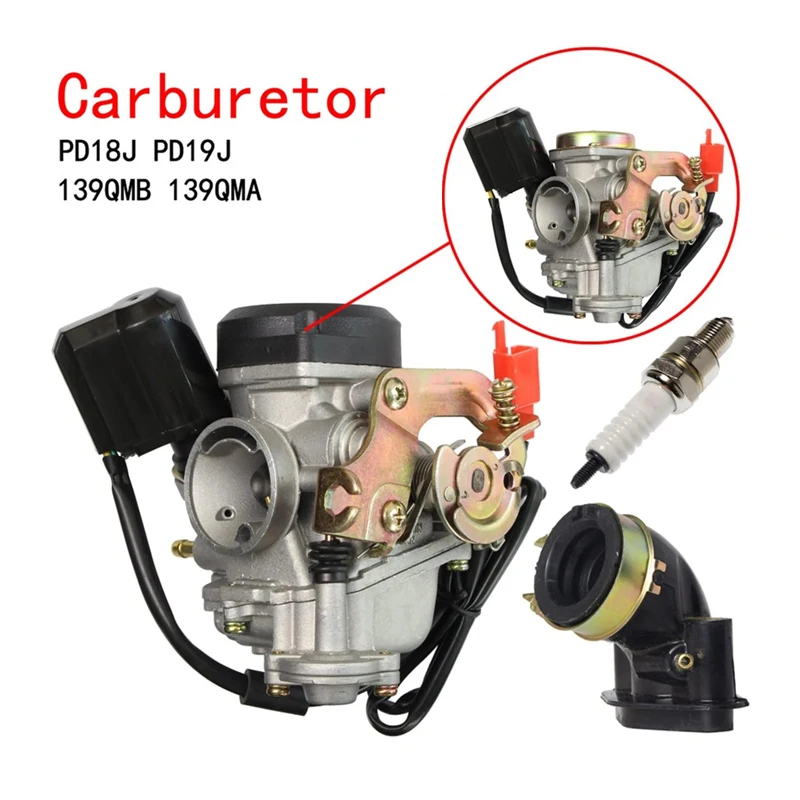 

Carburetor For GY6 50cc 60cc 80cc 90cc Scooter Moped Kymco Agility Manco Hornet Meitian PD18J PD19J 139QMB 139QMA 18mm 19mm ATV
