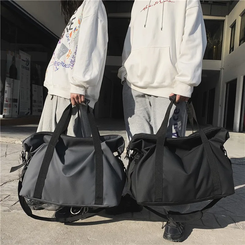 Travel Gym Bags for Men and Women Large Capacity Shoulder Bag Simple Luggage Bag Sports Fitness Swimming Training Handbag