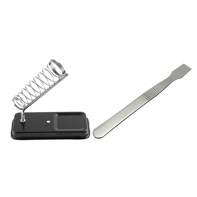 

New Stainless Steel Sealing Scraper Flat Scraper Sealing Tool & Soldering Iron Stand Holder S Afety Protect Base Station
