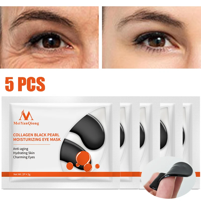 

5PCS Collagen Eye Mask Anti-Puffiness Eye Patches Gel Anti Aging Remove Wrinkle Dark Circles Eyes Bag Moisturizing Eye Skin Care