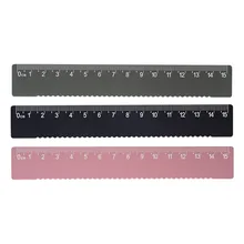 

Stationery Ruler Aluminum Alloy Ruler Curve Drawing Ruler a Scale Portable Wave Ruler 15cm