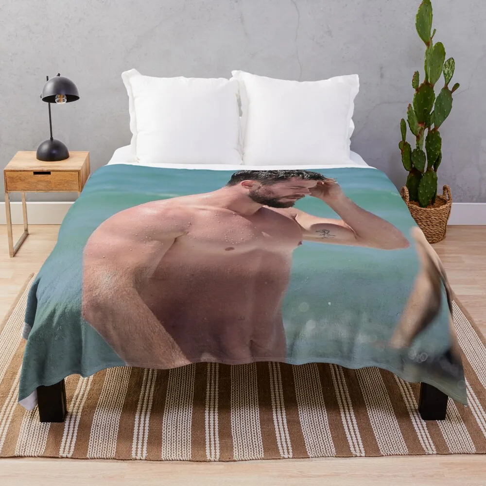 

Sixpack Chris Hemsworth Throw Blanket Fluffy Blankets Large Blankets For Sofas Thermal Blankets For Travel Polar blanket