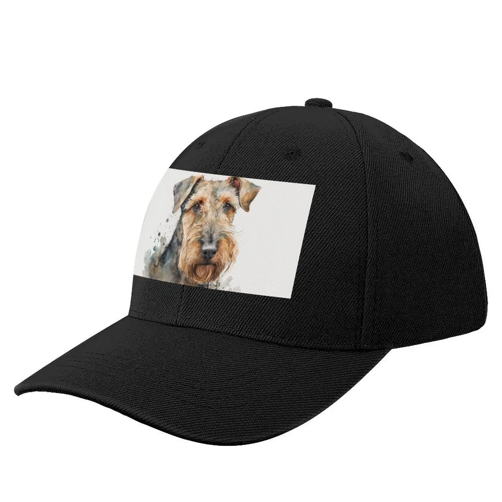 

Artistic Watercolor of a Airedale Terrier Dog Baseball Cap Gentleman Hat Sunscreen Military Cap Man Hats Woman Men's