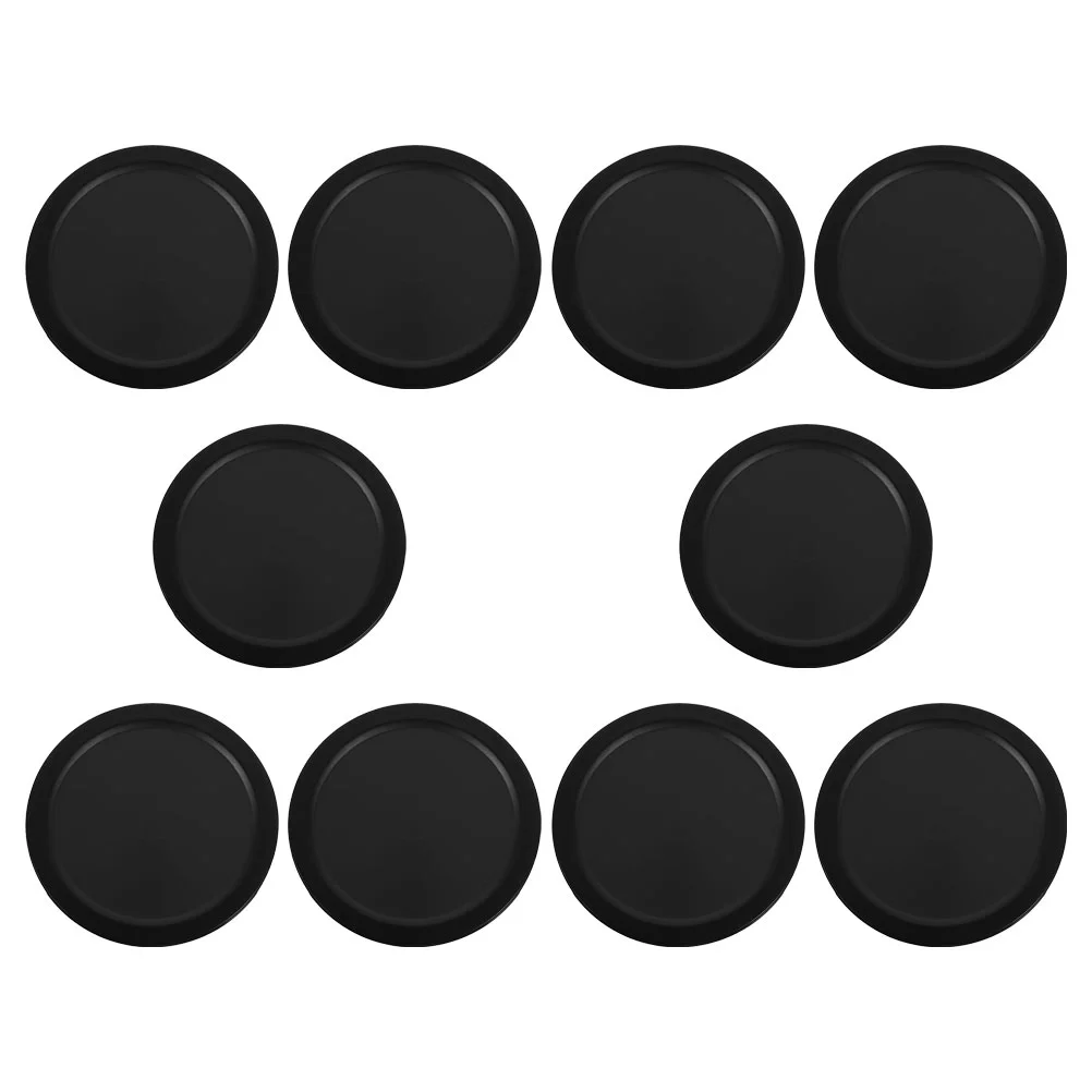 

10pcs Ice Hockey Games Accessories Plastic Hockey Pucks Small Ice Hockey Piece Ice Hockey Pucks