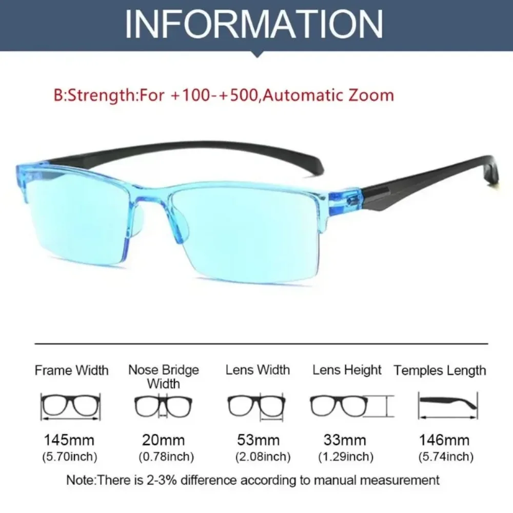 Smart Automatic Zoom Eyeglasses Anti-Blue Light Reading Glasses Men Women Optical Spectacle Computer Eyeglass images - 6