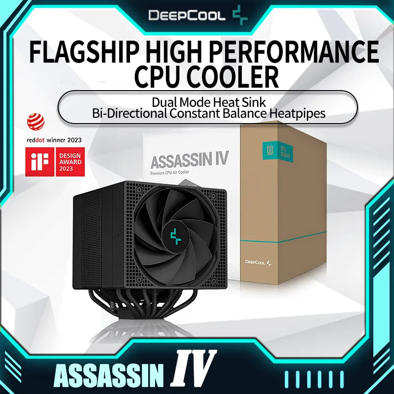 DeepCool Assassin IV Radiator 7 Heatpipes CPU Cooler Generation 4 Fan for  Intel LGA1700 1200 115X 20XX AM5 AM4 120mm