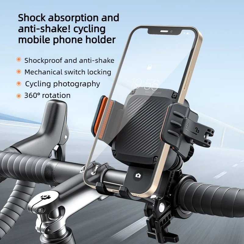 Universal Bike and Motorcycle Phone Mount with Quick Lock & Release