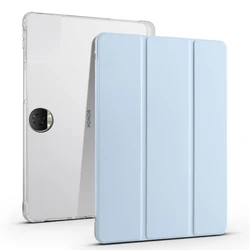 Premium Magnetic Smart Stand Cover with Pencil Holder for 12.1 Huawei Honor Pad 9 (2024) (Sky blue Right pen)
