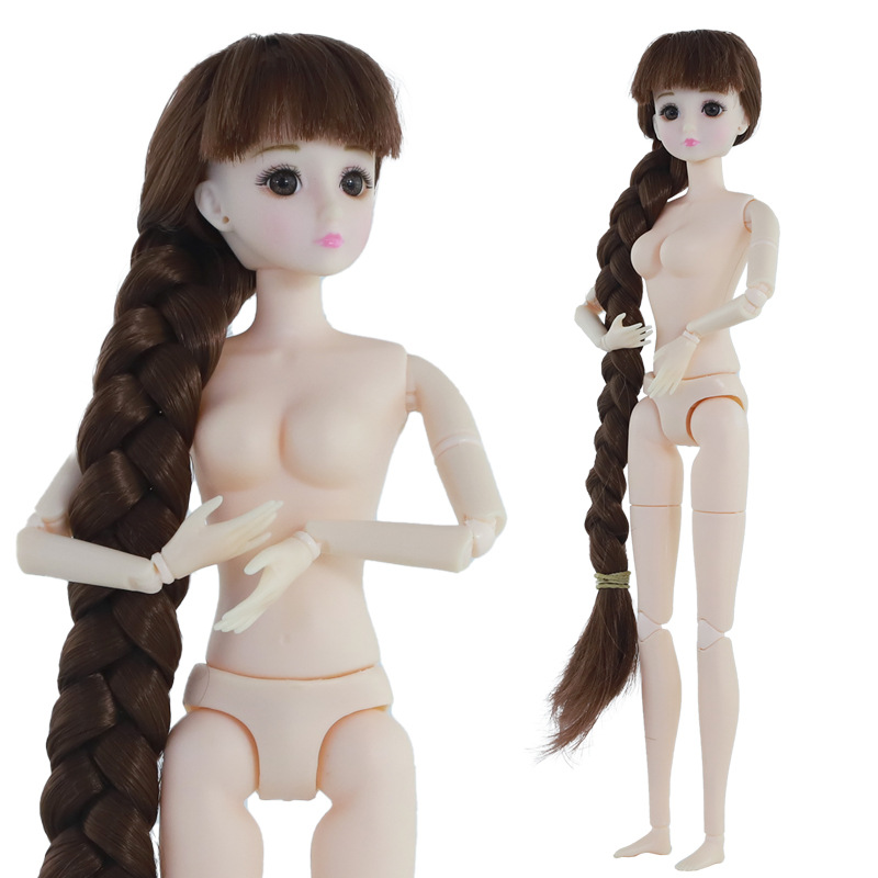 30 Cm Girl Princess Doll Toy Model 24 Sovable Joints White Naked Nude Girls Play House Toys Princess Body DIY Toys Girls Gifts