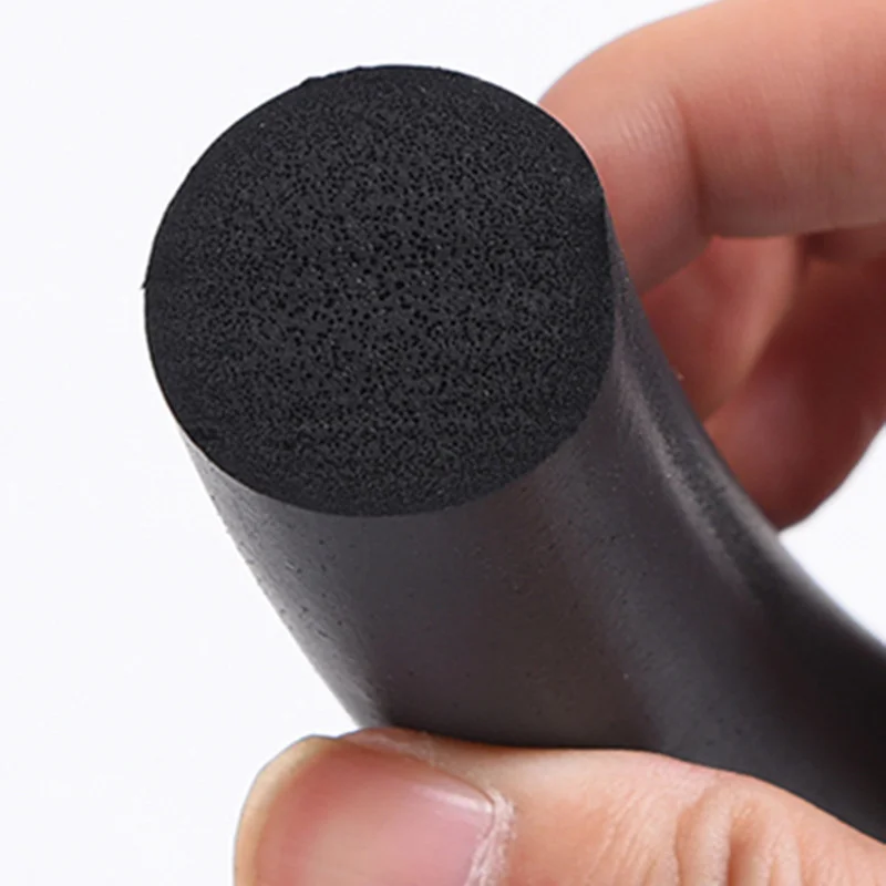 5M EPDM Rubber Foam Sealing strip Round shape solid Sponge tape high density O type Soundproof Weatherstrip door seal strip,sealing strip tape,window seal strip,sealing tape,sealing strip,rubber seal strip Hardware Accessories