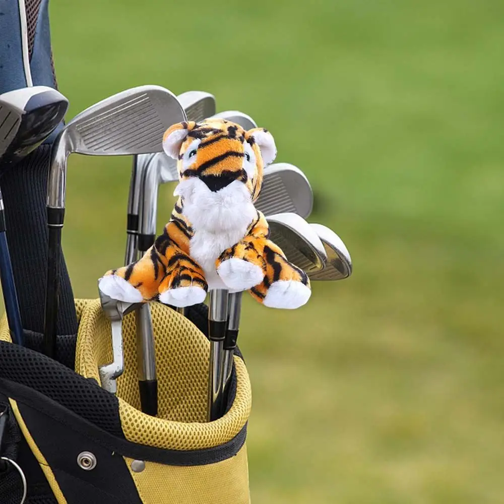 

Головной убор с изображением тигра, защитный чехол для головы из искусственной древесины, чехол для головы для гольфа, чехлы для гольф-клубов, головные уборы, чехол для гольф-клуба