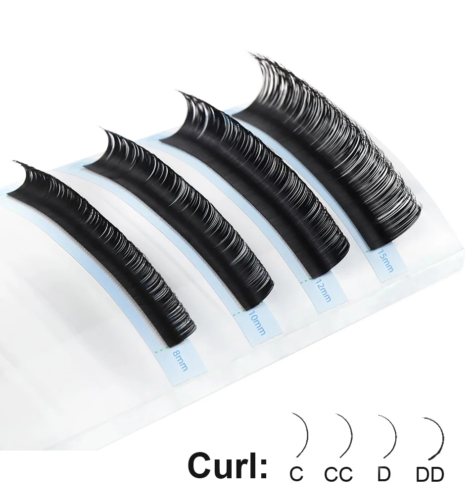 Aguud 5-25mm 16 Reihen Alle Größen Einzelne Wimpernverlängerung B J C D CC Matt Professionelle Weiche und Natürliche Make-up Premium-Wimpern – Detail 6