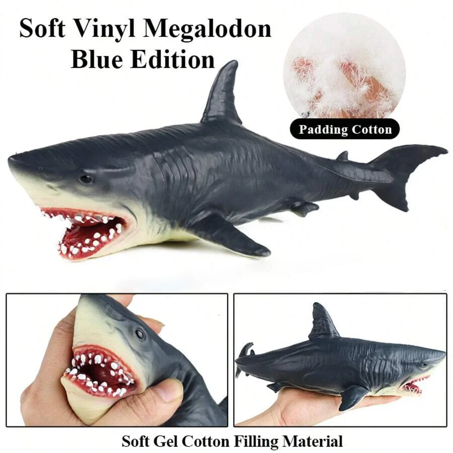 Realistic Megalodon Shark Educational Toy