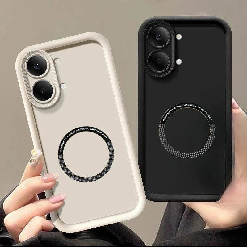 Enhanced Soft TPU Magnetic Candy Color Silicone Phone Case Cover