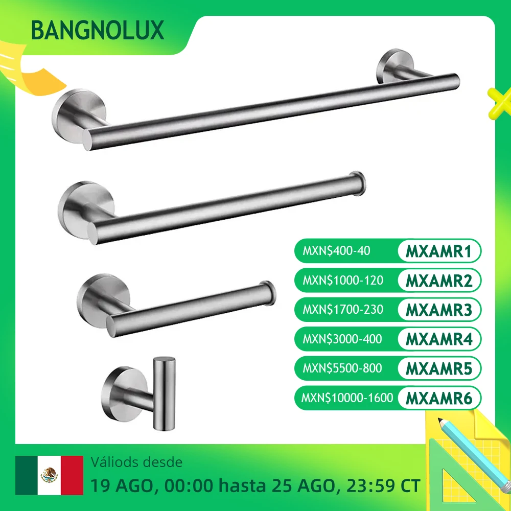 Toilet Paper Holder Towel Hook Bathroom Hardware Set Bathroom Hardware Accessories Brushed Stainless Steel Round Wall Rack Hand Bar Robe Towel Hook