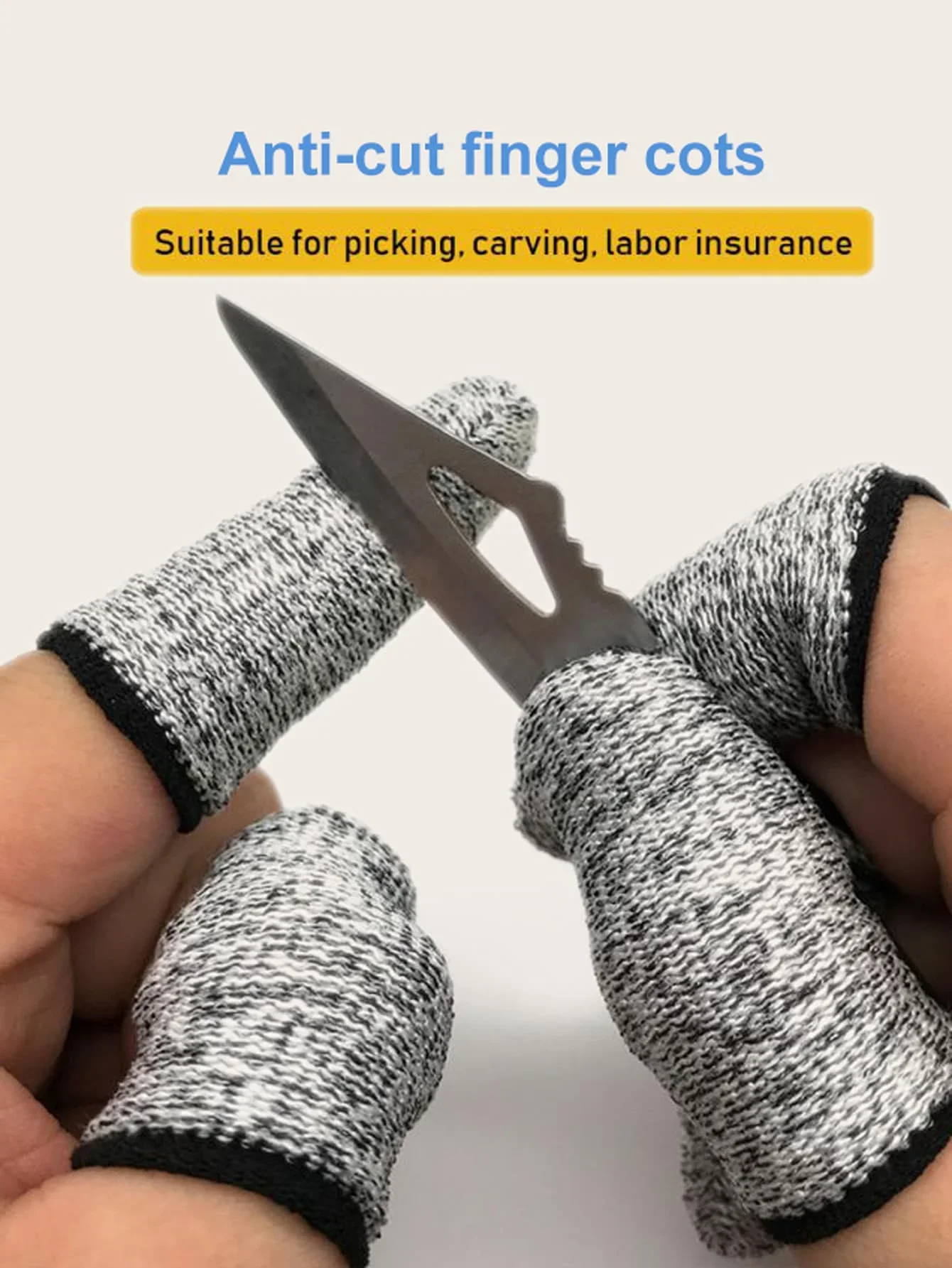 Description Picture 4 of item10pcs Thumb Knife Finger Protectors, Cutting & Harvesting Plant Picking Gloves, Kitchen Gadget, Vegetable Picking Accessories 