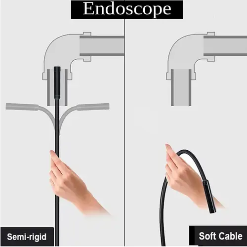 8mm Endoscope Camera 720P HD USB Endoscope With 8 LED 1/2/5/10M Flexible Cable Waterproof Inspection Borescope for Android PC - Image 5