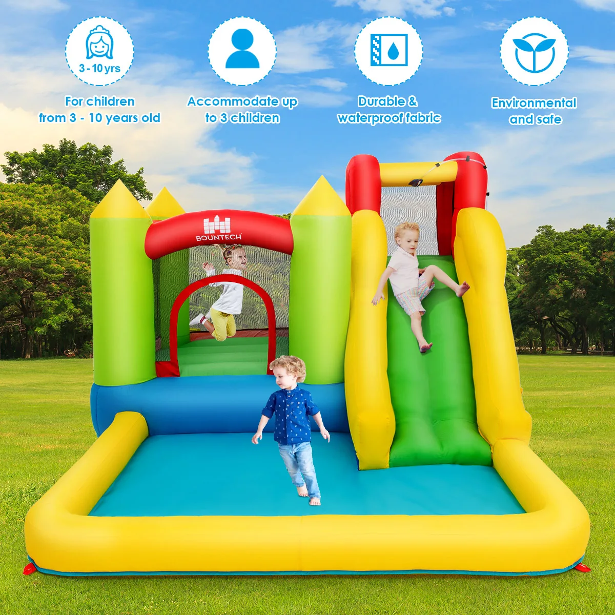 Inflatable Bounce House & Water Slide 5