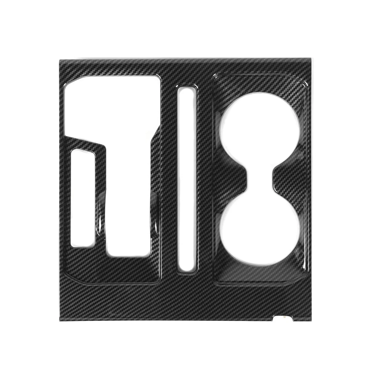 

Center Console Gear Shift & Cup Holder Panel Cover Trim for 2021+ Accessories (ABS Carbon Fiber)
