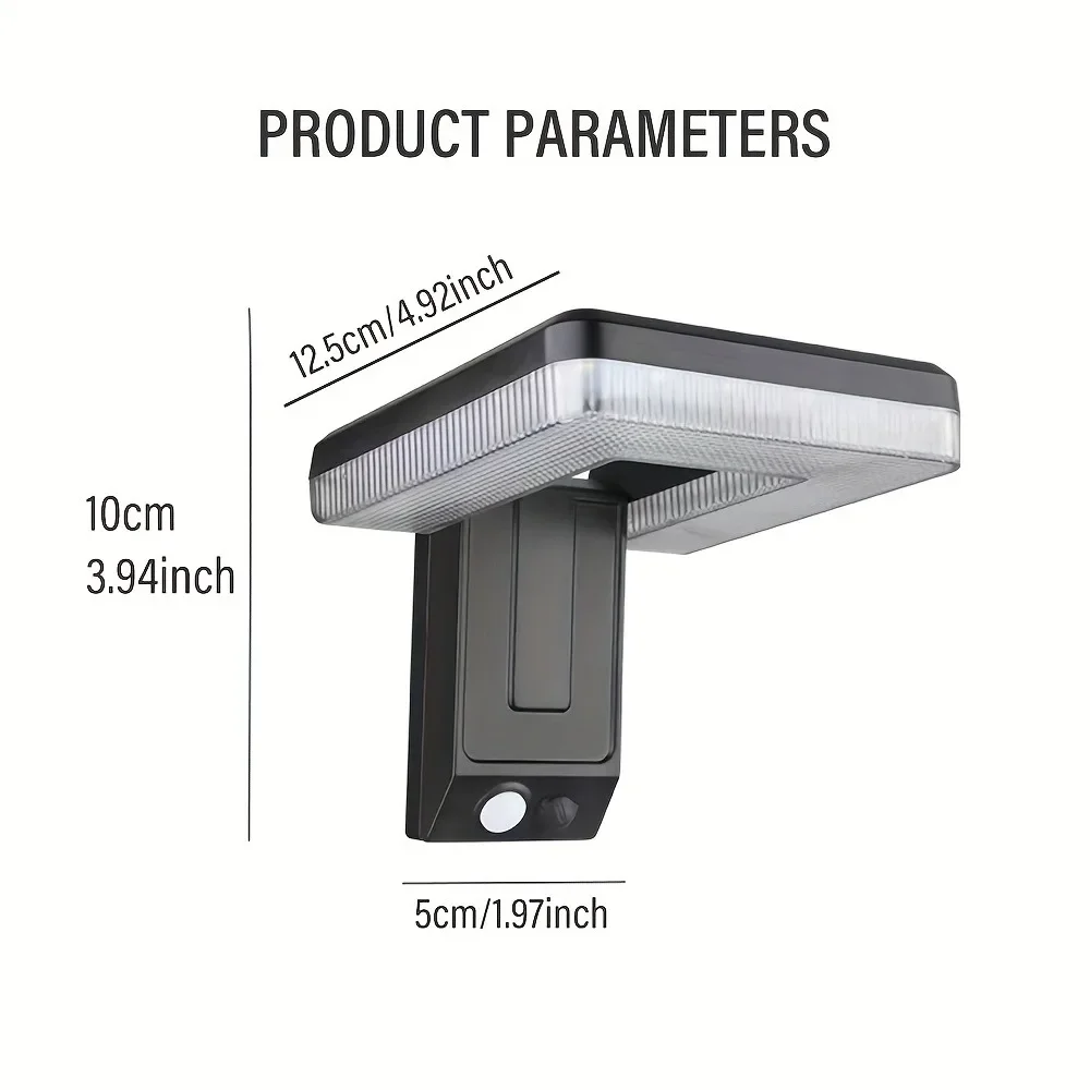 3pcsLED Solar Outdoor Lights 120° Foldable Wall Lamp Motion Sensor Super Bright Spotlights Lamp Security Waterproof Patio Garden