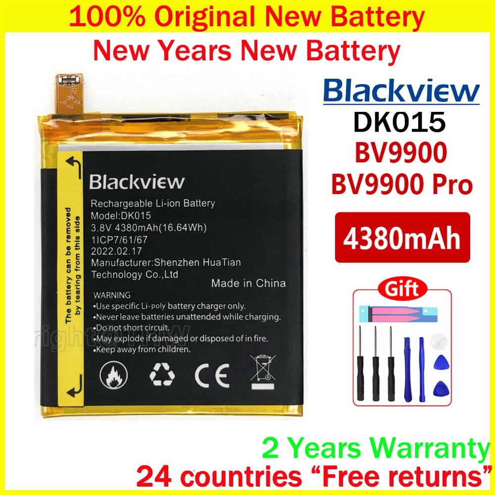 

New Original 4380mAh DK015 BV 9900 Replacement Battery For Blackview BV9900 Pro 5.84" With Free Tools