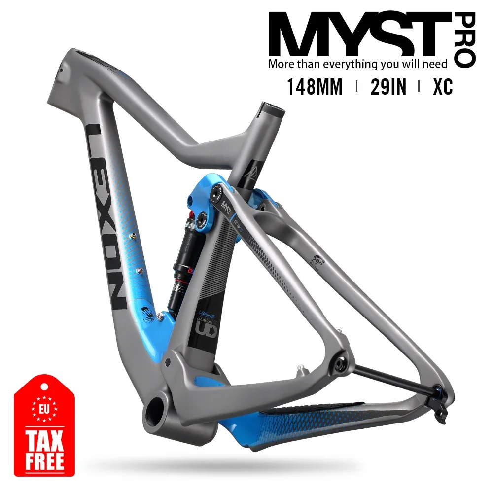 

LEXON MYST PRO Carbon MTB Bicycle Frame Mountain Frame XC Trial Cross Country Frameset Full Suspension 29 Boost Bike Frame Parts