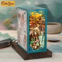 CUTEBEE Antiquity Book Nook Chinese Style Doll House Kit with Touch Light Dust Cover 3D Puzzle Toy Gift Ideas Su Dongpo's Life 1