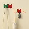 Dopamine Color Simple Arrow Punch-free Hook Traceless Kitchen Bathroom Toilet Universal Strong Sticky Hook Wall Hooks 4