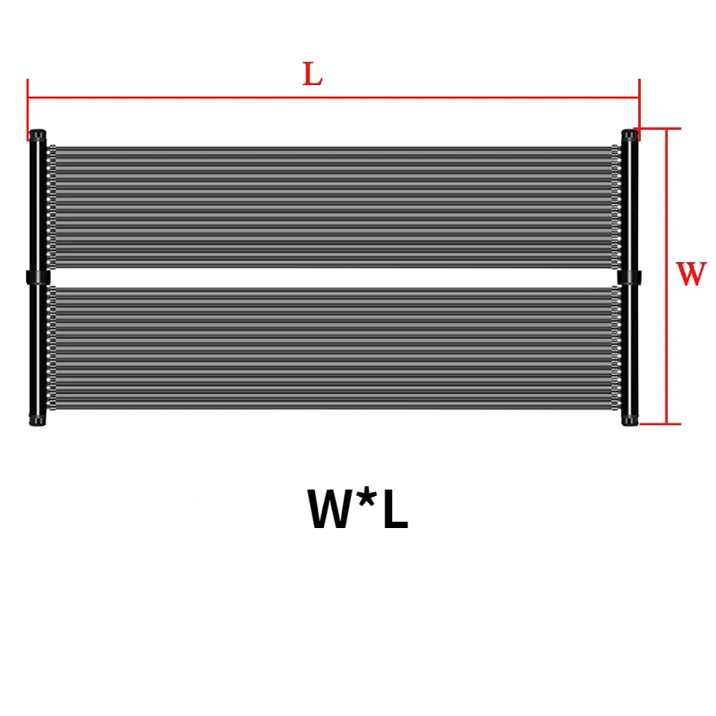 Pool heater mat for solar hot water heater black rubber pad swimming